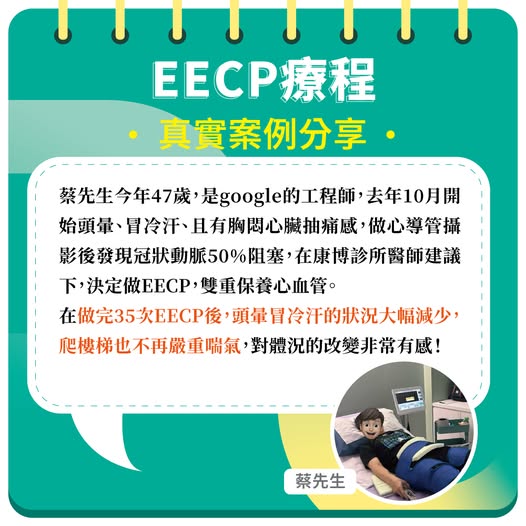 GOOGLE工程師用EECP改善新血管阻塞問題